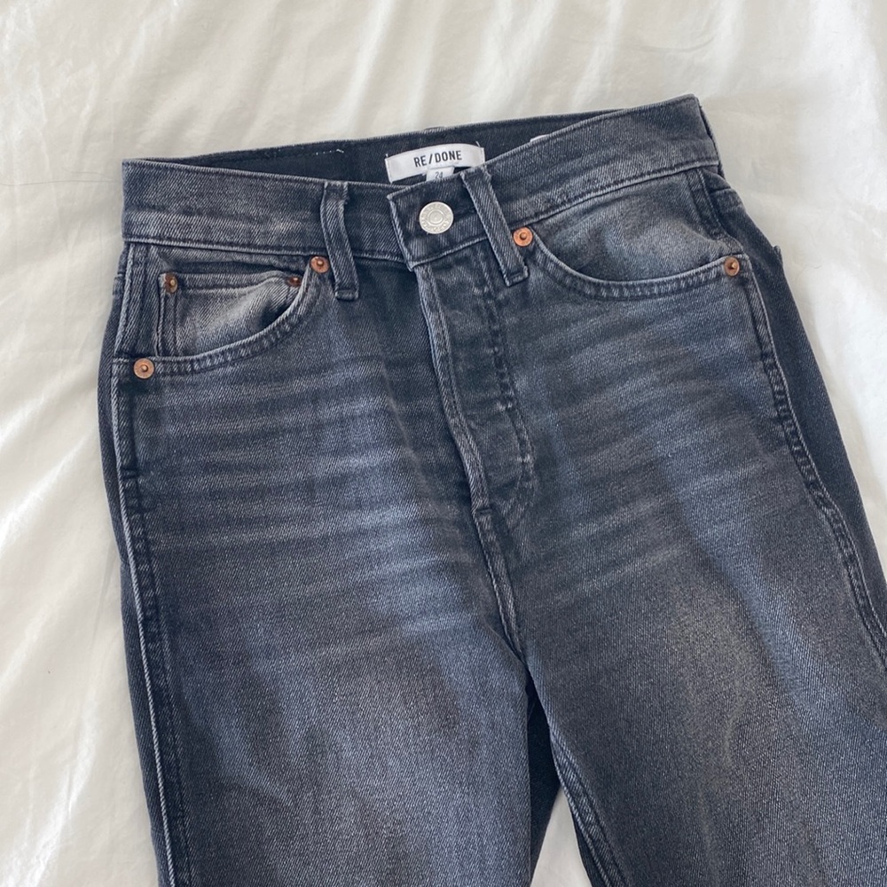 RE/DONE black & grey faded jeans. Size 24